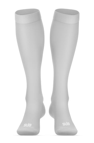 BASIC COMPRESSION UNISEX LONG SOCKS LIGHT GRAY