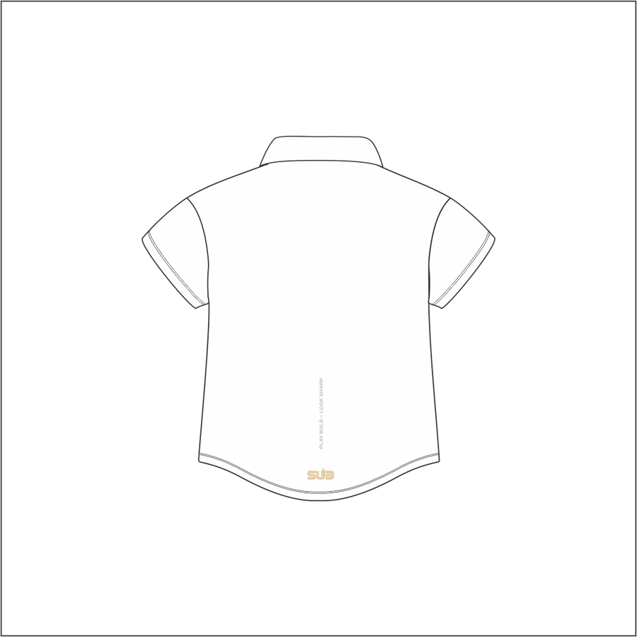 ESSENTIAL SUB WOMEN SHORT SLEEVE PADEL SHIRT WHITE
