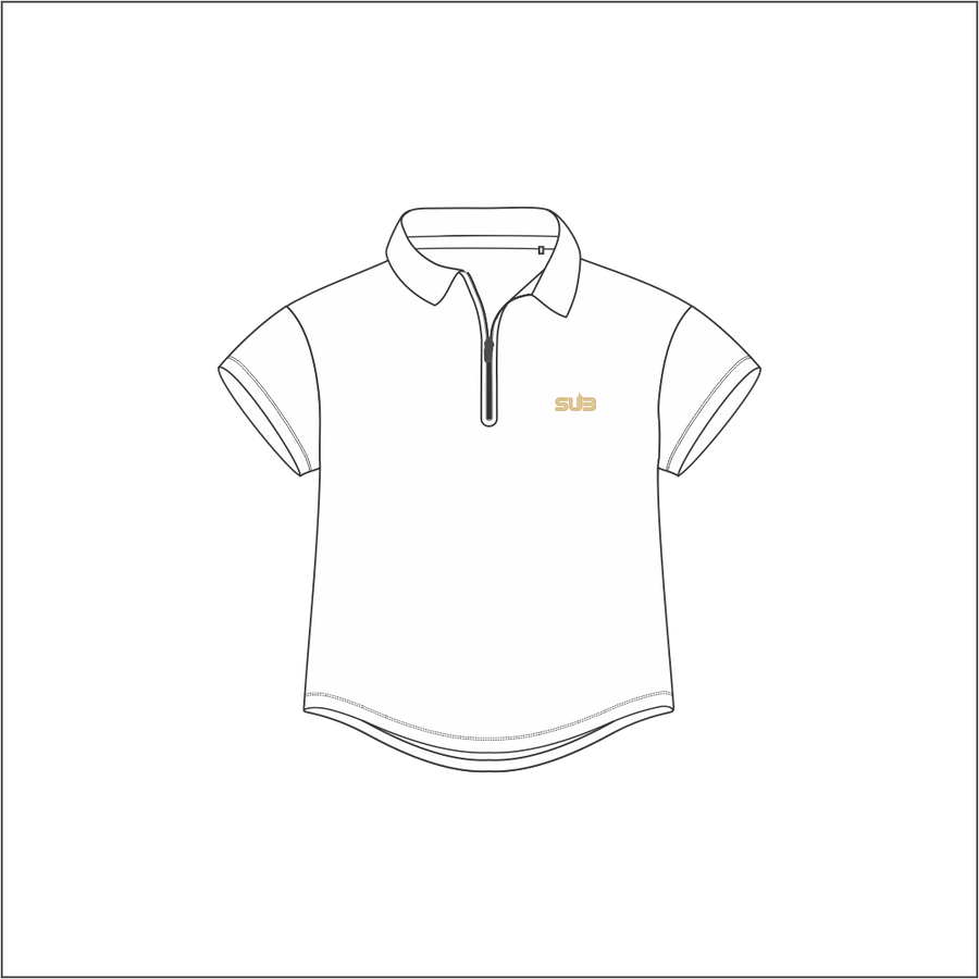 ESSENTIAL SUB WOMEN SHORT SLEEVE PADEL SHIRT WHITE