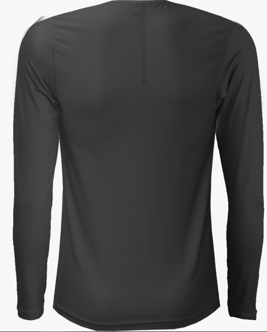 SUB Basic Men Long Sleeve Running Jersey Black