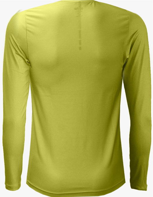 SUB Basic Men Long Sleeve Running Jersey Yellow