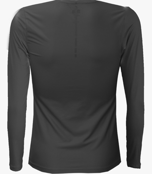 SUB Basic Women Long Sleeve Running Jersey Black