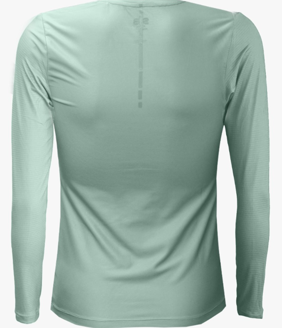 SUB Basic Women Long Sleeve Running Jersey Light Green