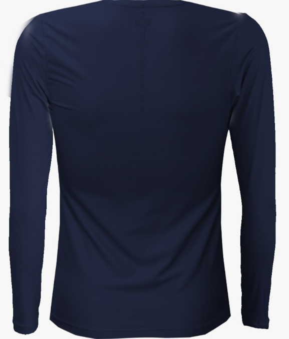 SUB Basic Women Long Sleeve Running Jersey Navy Blue