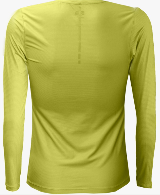 SUB Basic Women Long Sleeve Running Jersey Yellow