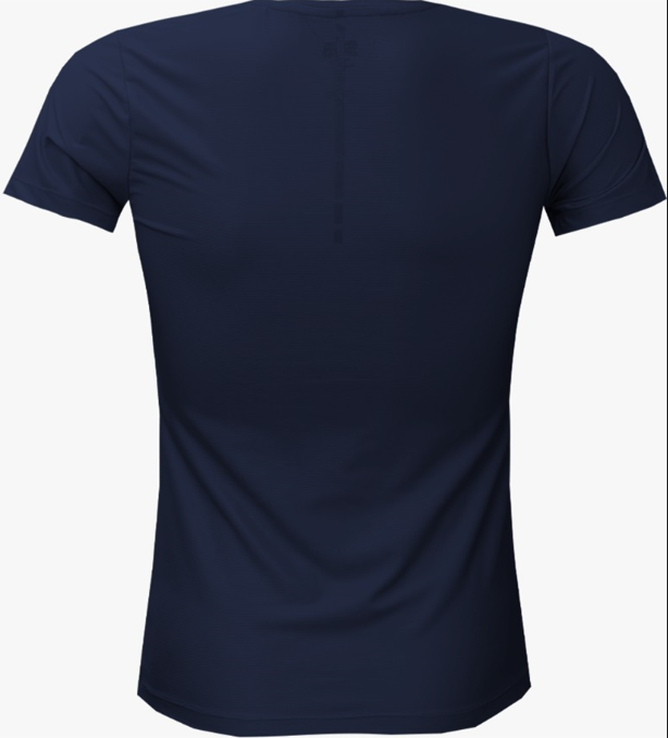 SUB Basic Women Short Sleeve Running Jersey Navy Blue