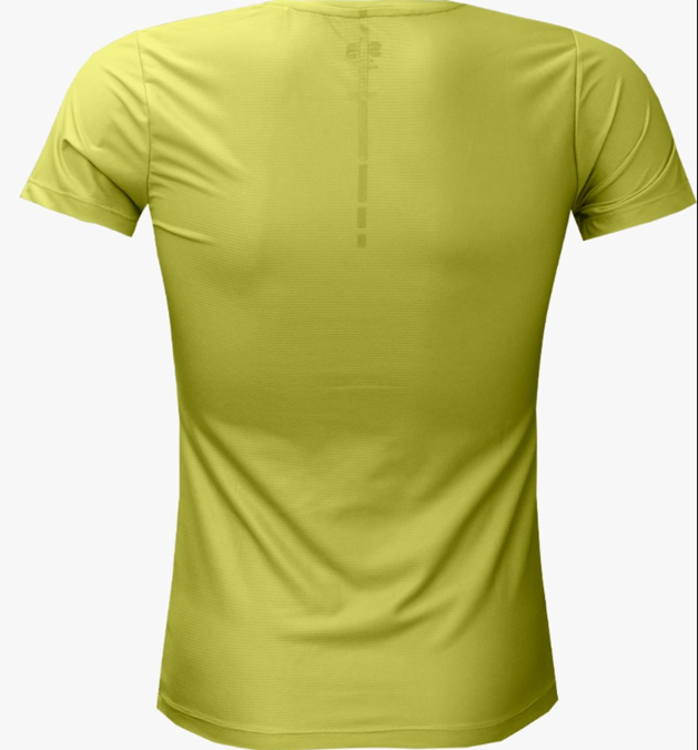 SUB Basic Women Short Sleeve Running Jersey Yellow