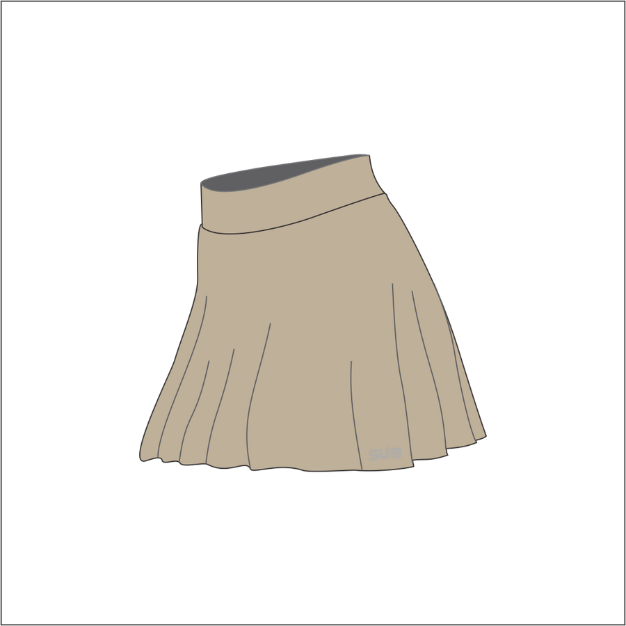 ESSENTIAL SUB WOMEN SHORT PADEL SKIRT BROWN