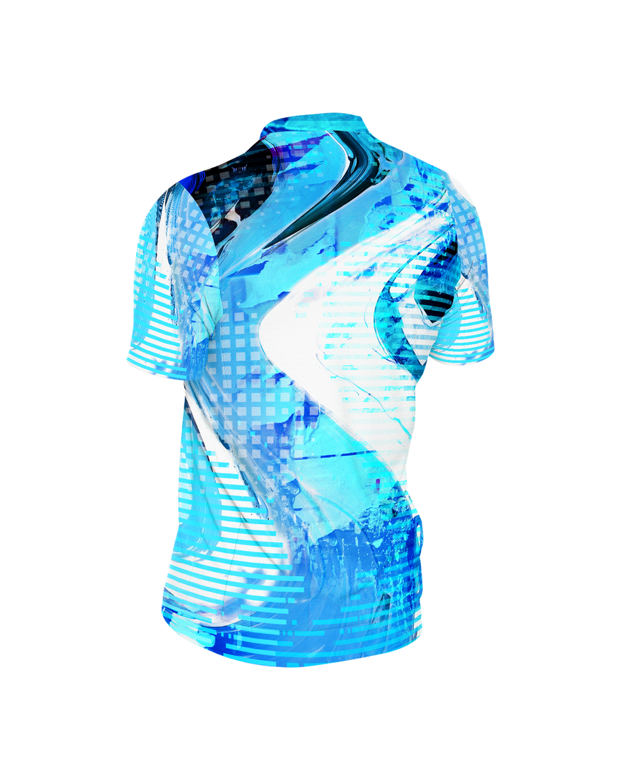 Merchandise Dholo Kom Unisex Short Sleeve Cycling Jersey Blue