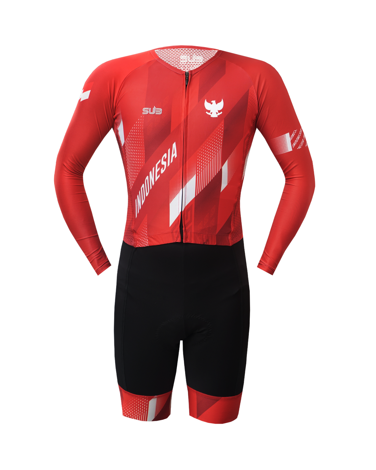 Cycling Suit Indonesia Red 2023 Long Sleeves