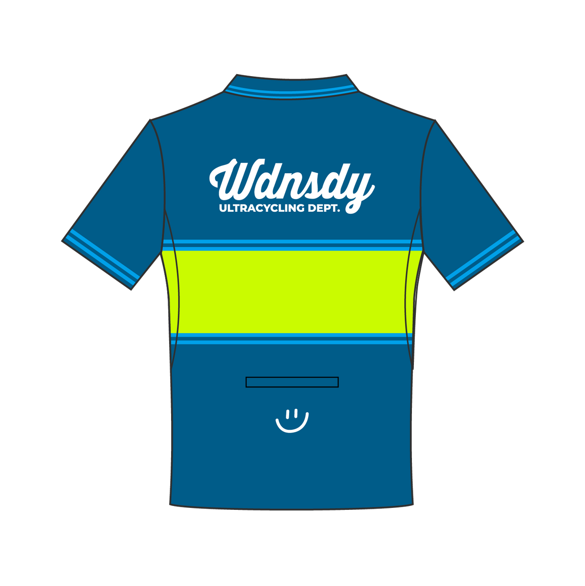 WDNSDY ULTRA CYCLING POLO UNISEX SHORT SLEEVE BLUE BEAM