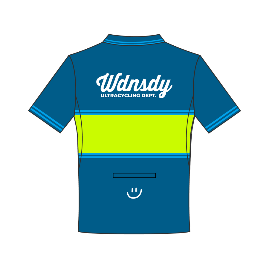 WDNSDY ULTRA CYCLING POLO UNISEX SHORT SLEEVE BLUE BEAM