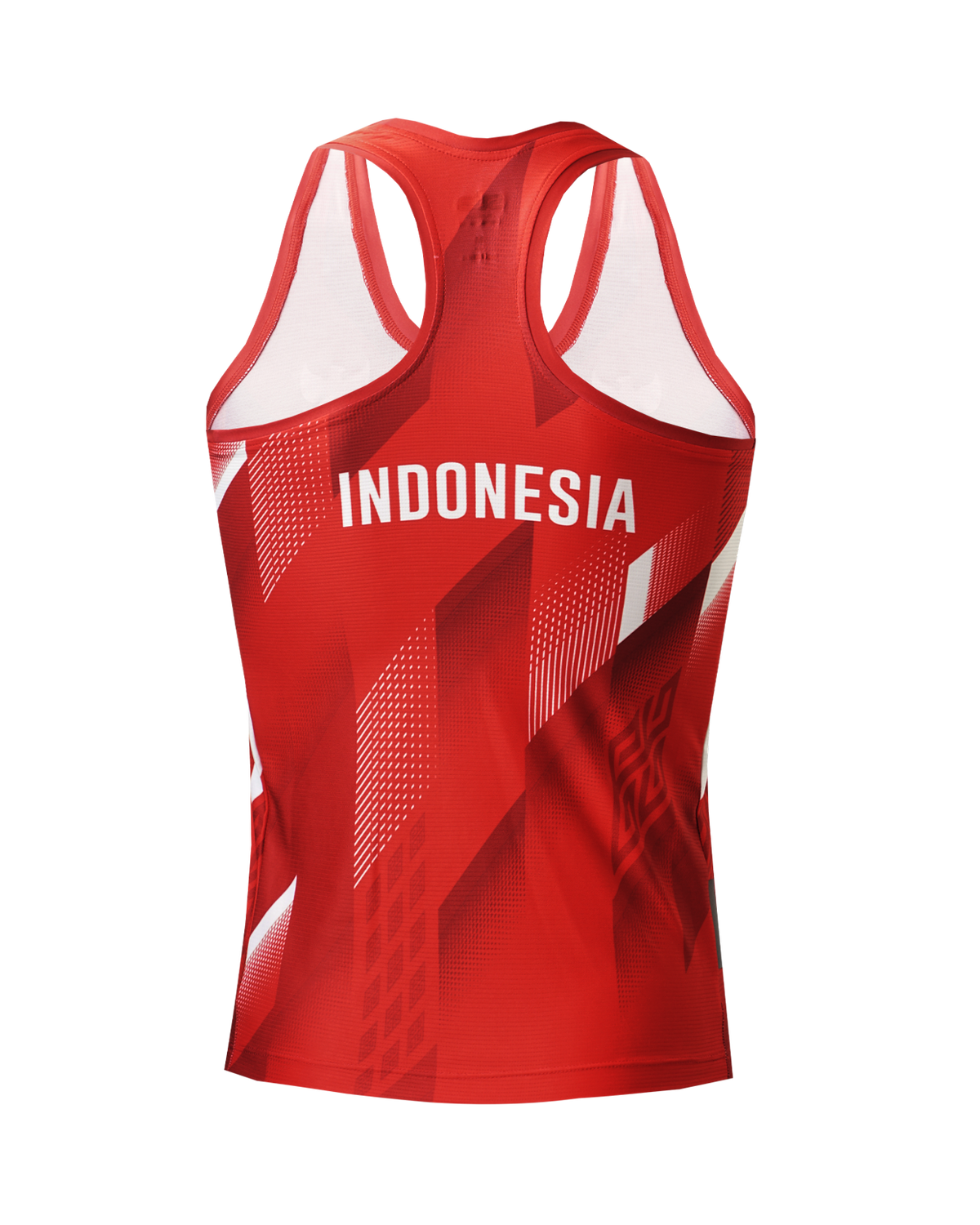 Running Tank Indonesia Woman Red Sleeveless