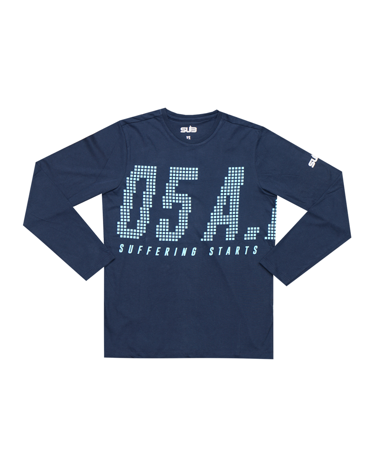 SUB Sweater Hoodie Olive + Free T-shirt 05AM Long Sleeves Navy Blue