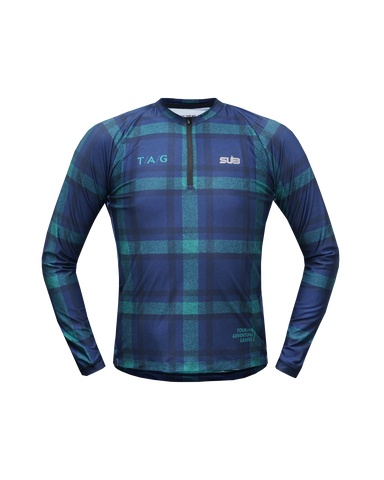 Gravel T/A/G Flanel Blue Long Sleeves