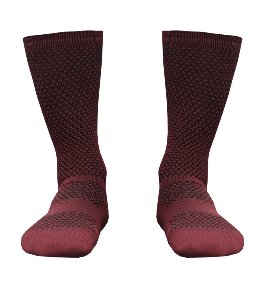 Hexagrip Maroon Socks