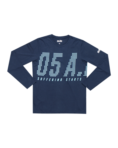 T-Shirt 05 A.M. Navy Blue Long Sleeves
