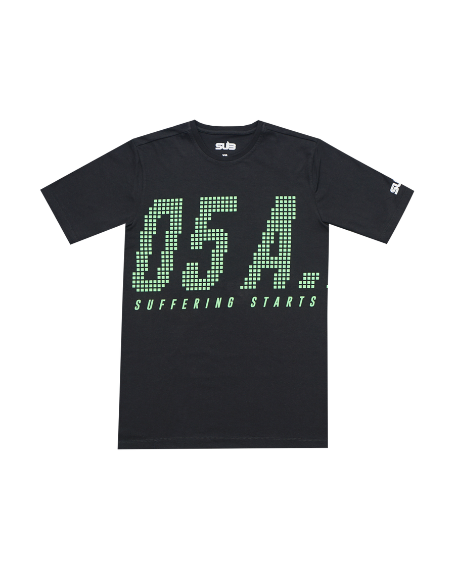 T-Shirt 05 A.M. Black Short Sleeves