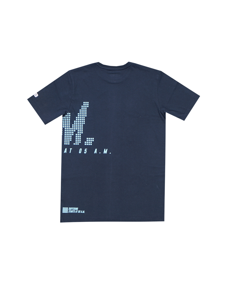 T-Shirt 05 A.M. Navy Blue Short Sleeves